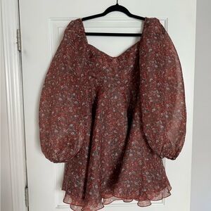 Selkie princess dress in crimson darling